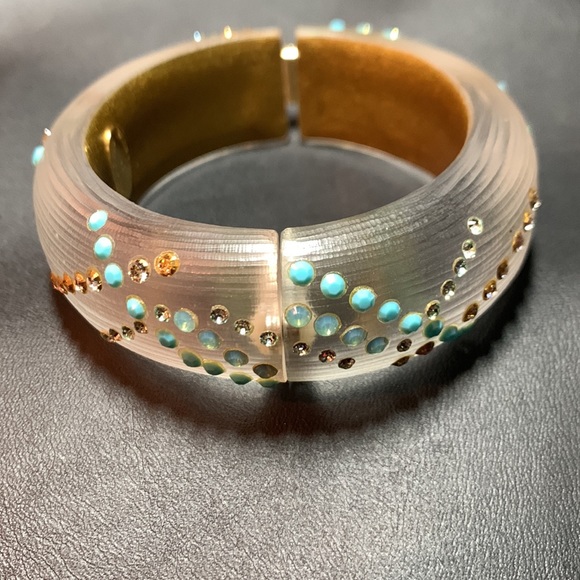Alexis Bittar Lucite Hinged Bracelet - Picture 8 of 12